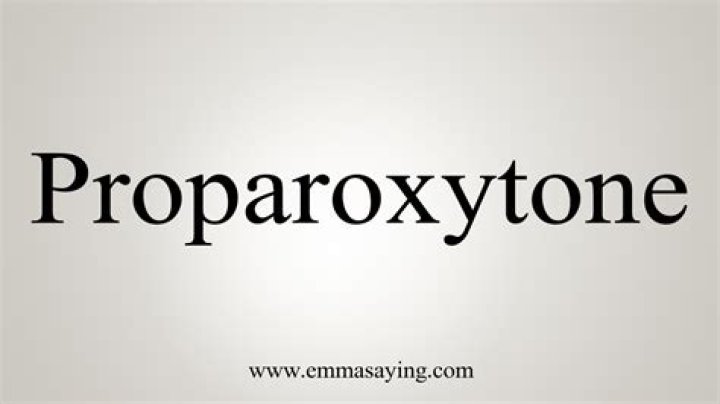 What does proparoxytone mean?