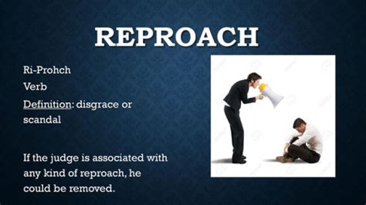 What does reproachfully mean in the bible?