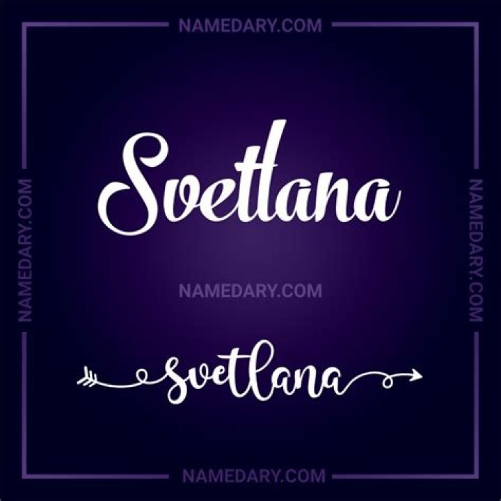 What does svetlana mean?