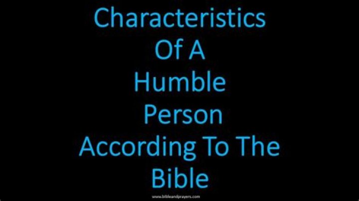 What humble means in the bible?