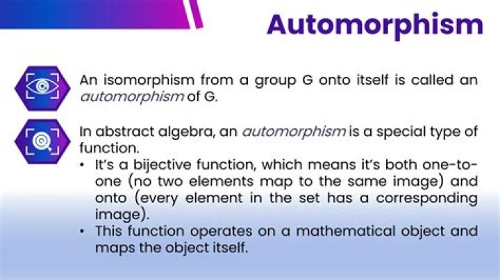 What is a automorphism in abstract algebra?