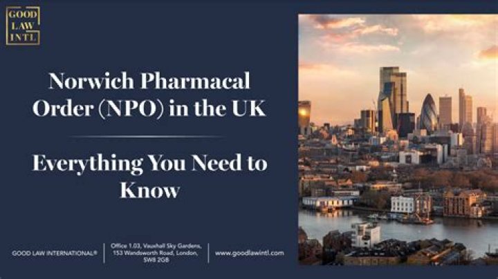 What is a norwich pharmacal order?