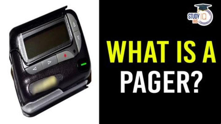 What is a pager used for?