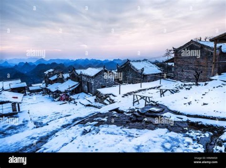 What is a stockaded village?