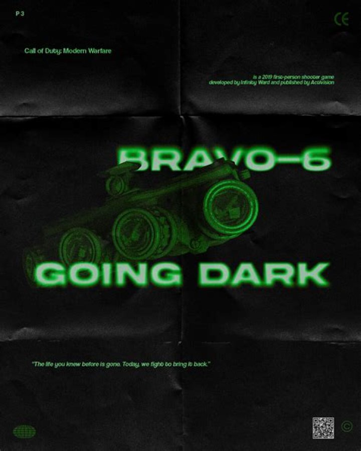 What is bravo 6 going dark from?