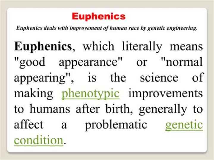 What is called euphenics?
