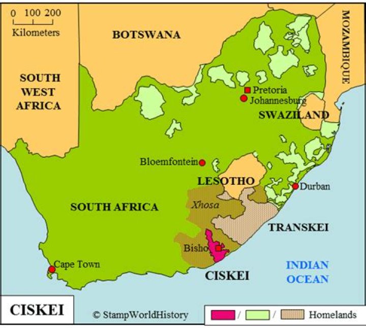 What is ciskei called now?