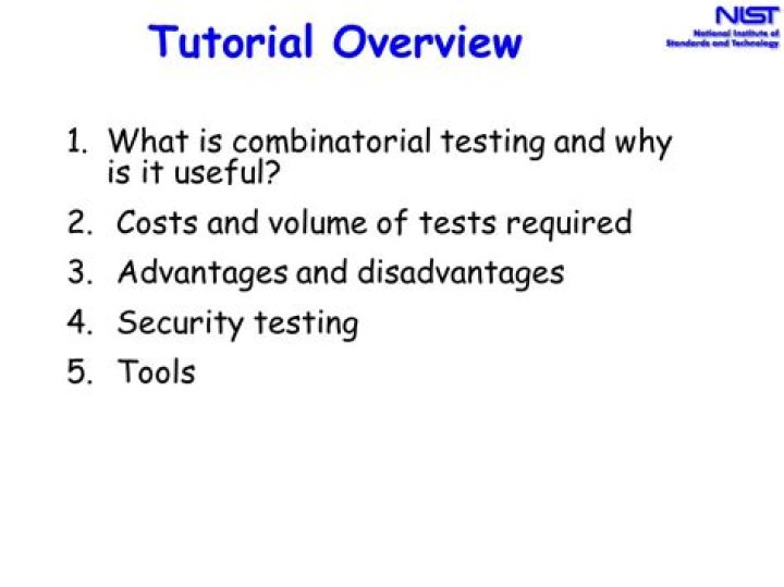 What is combinatorial testing?