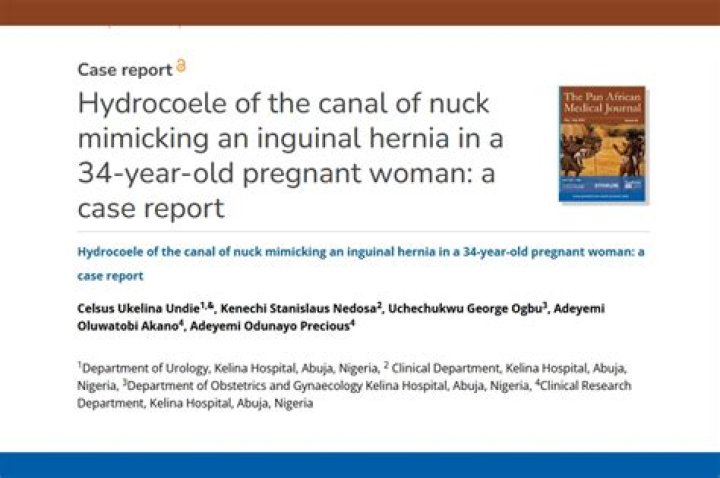 What is hernia hydrocoele?