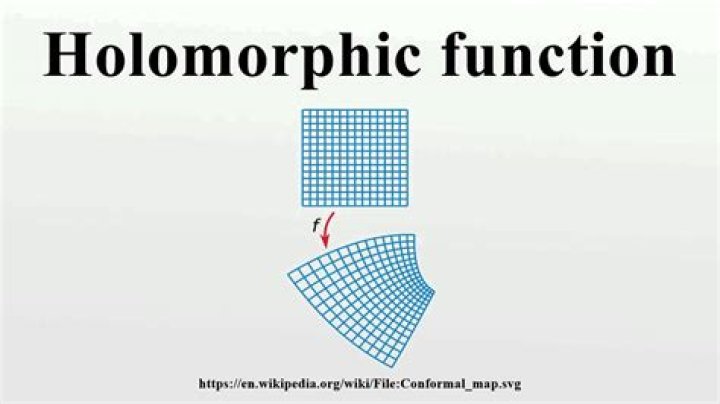 What is holomorphic function?