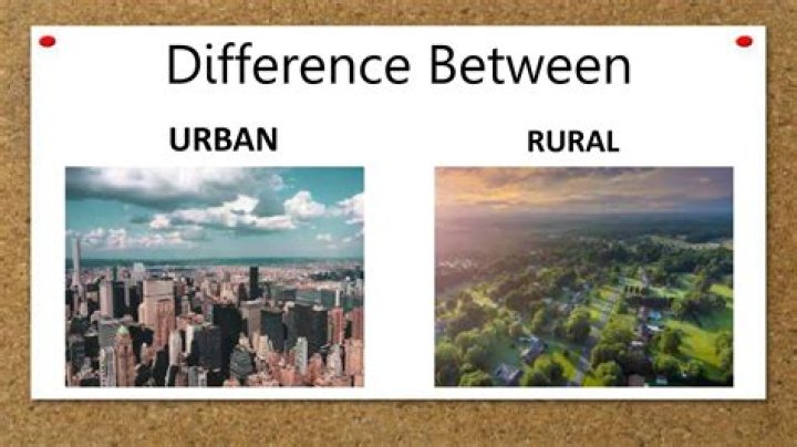 What is rural and urban?