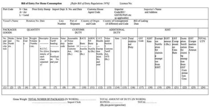 What is the boe declaration?