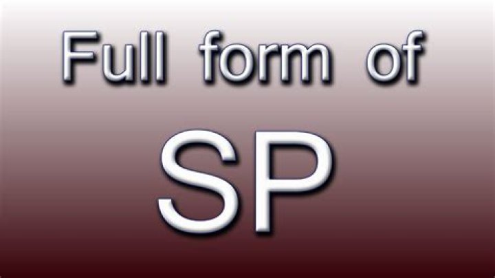 What is the full form of sp?
