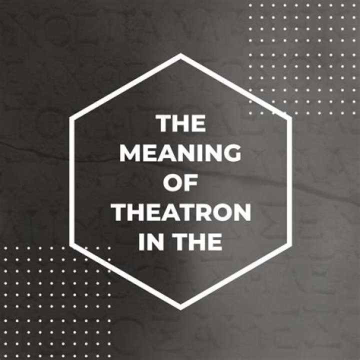 What is the greek meaning of the word theatron?