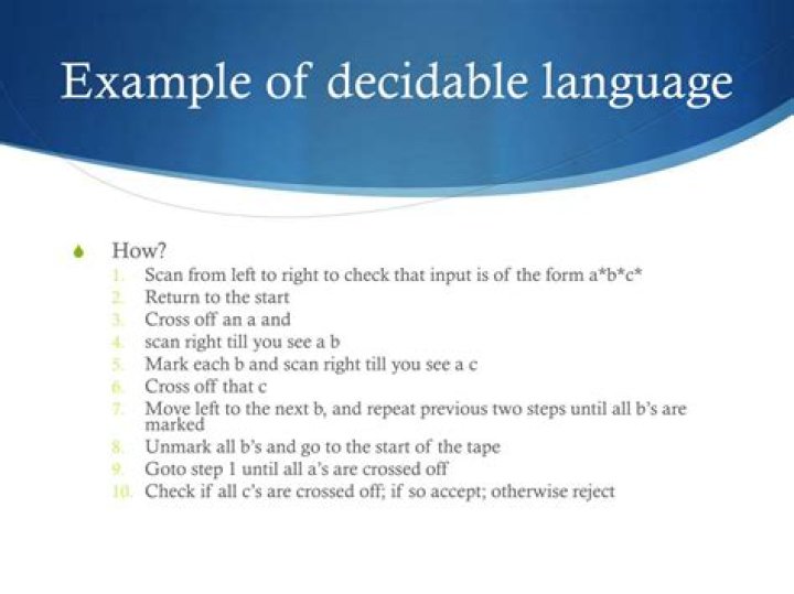 Whats a decidable language?