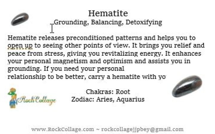Whats a hematite ring?