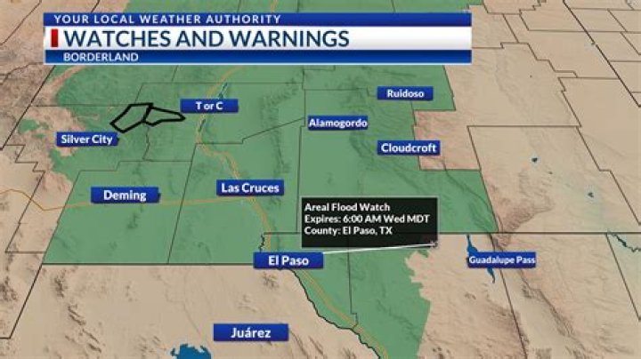 Whats areal flood warning?