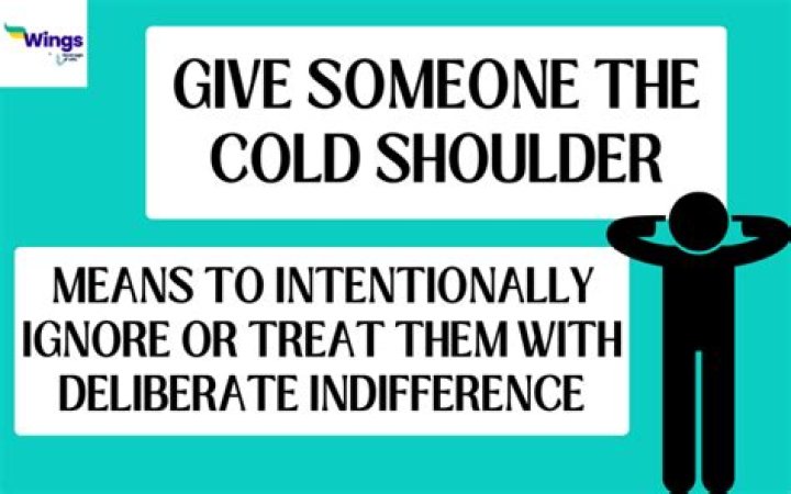 Whats it mean to give someone the cold shoulder?