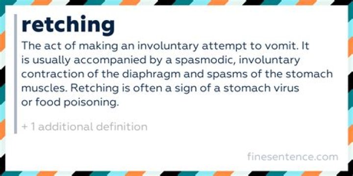 Whats the definition of retching?