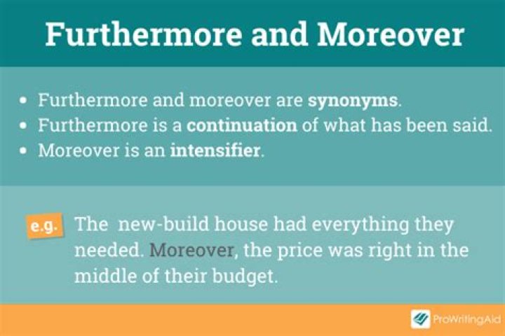 When furthermore is used?