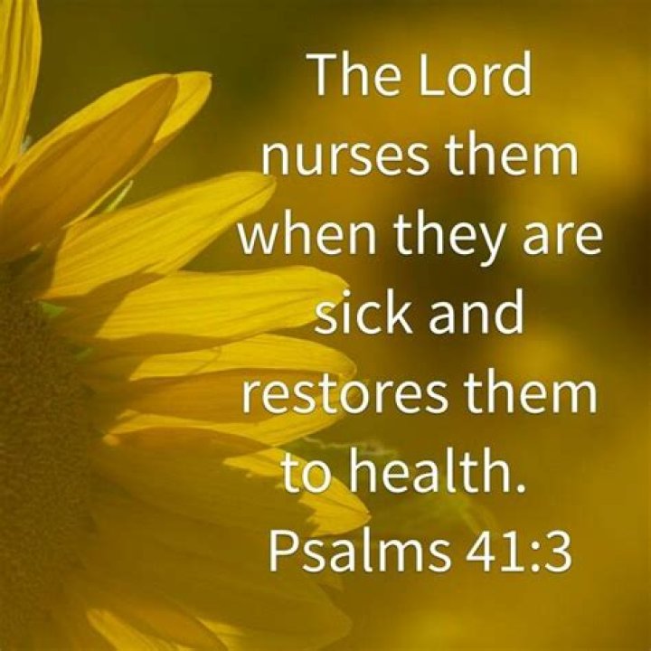 When i was sick bible verse?