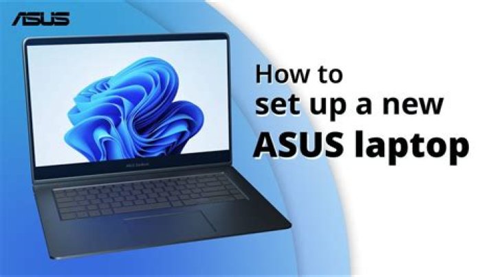 When setting up a new laptop?