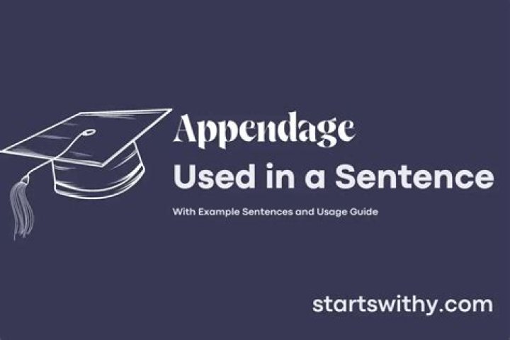 When to use appendage?