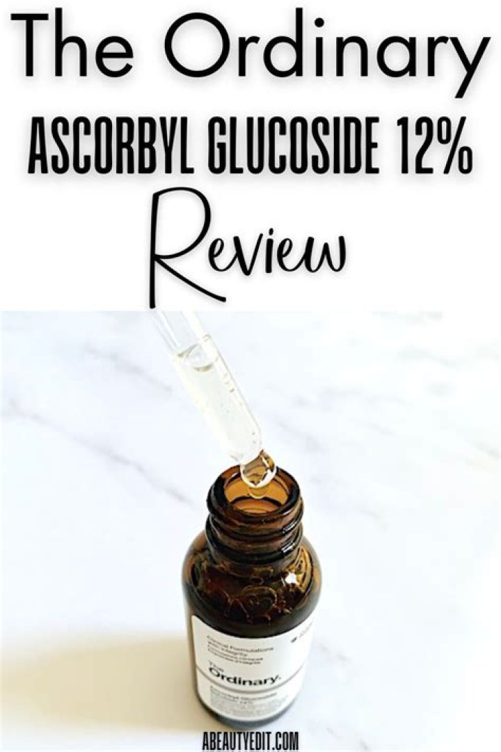 When to use ascorbyl glucoside solution 12?