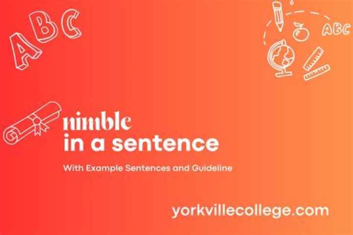When to use nimble in a sentence?
