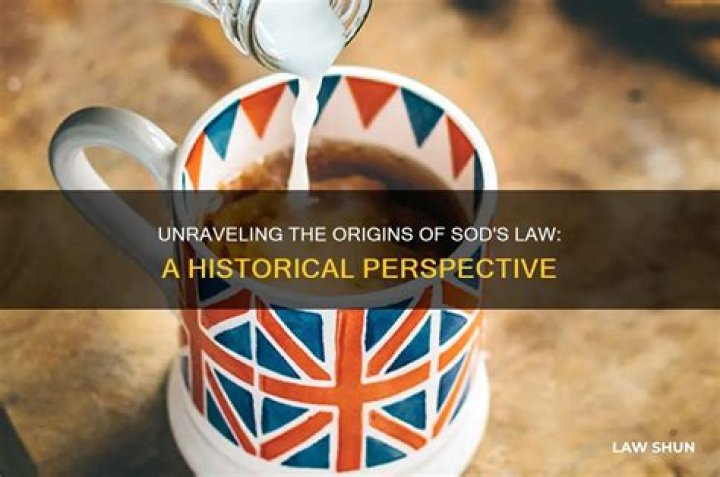 Where did sods law originated?