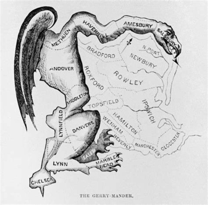 Where did the word gerrymandering originate from?