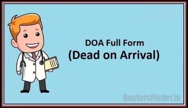 Where does doa stand for?