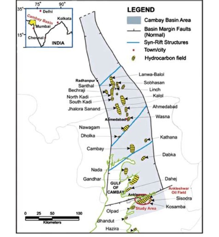 Where is ankleshwar oil field located?