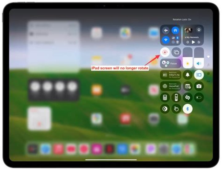 Where is rotation lock on ipad?