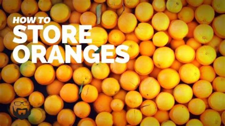 Where to store oranges?