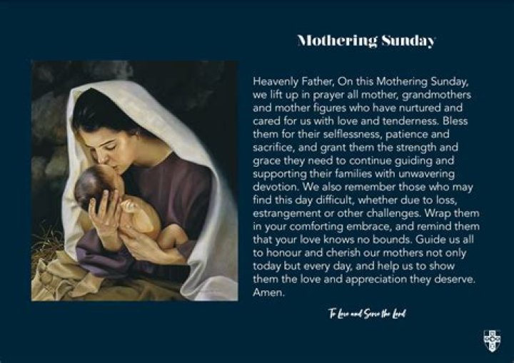 Which day is catholic mothering sunday?