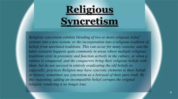 Which of these religions is an example of syncretism?