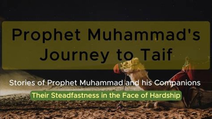 Who accompanied the prophet to taif?