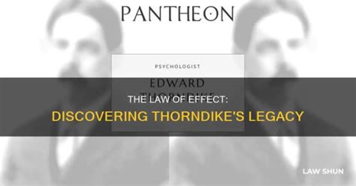Who is commonly attributed for discovering the law of effect?
