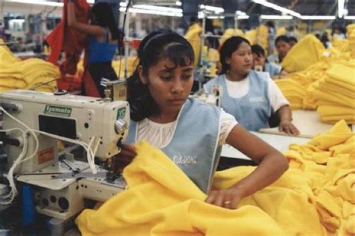 Who works in sweatshops?