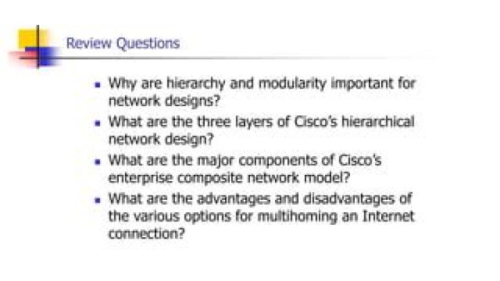 Why are hierarchy and modularity important for network designs?