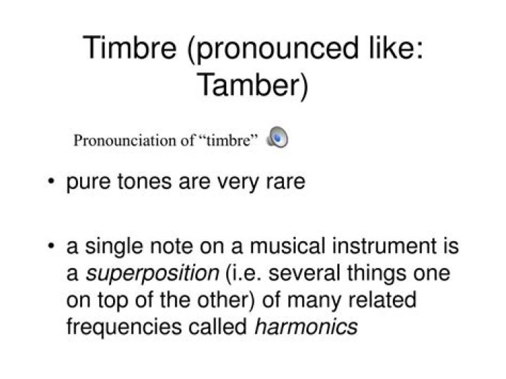 Why is timbre pronounced tamber?