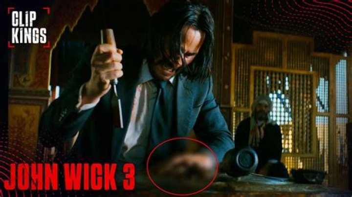 Why john wick cut his finger?