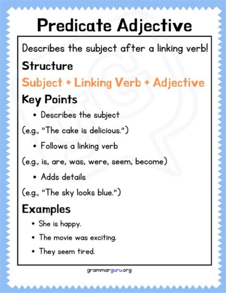 Why use predicative adjective?