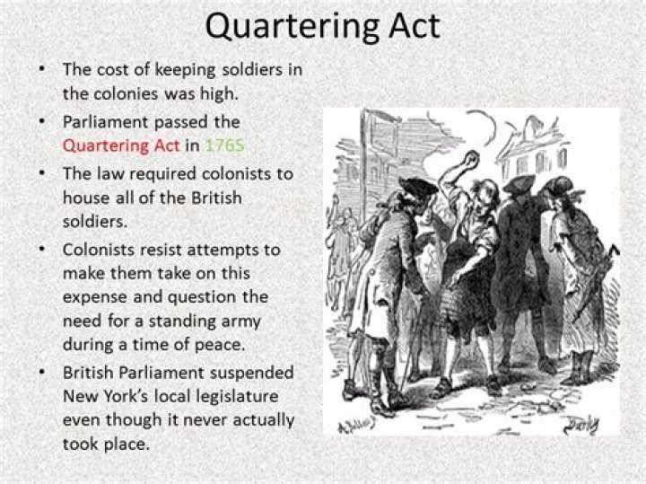 Why was the quartering act passed?